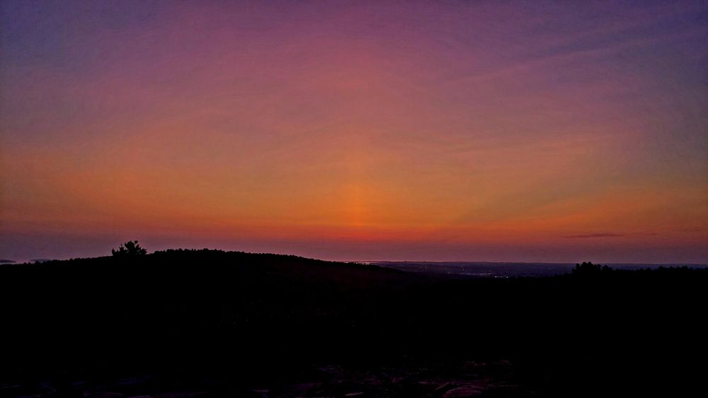 Dawn and sunrise this morning, Aug 11th, from Buck Hill!