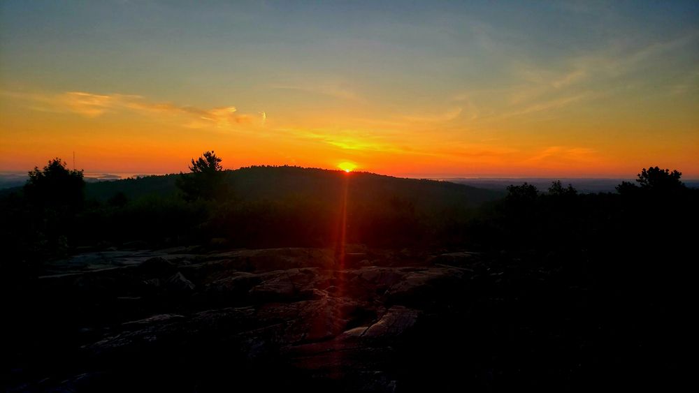 Dawn and sunrise this morning, June 30th, from Buck Hill!