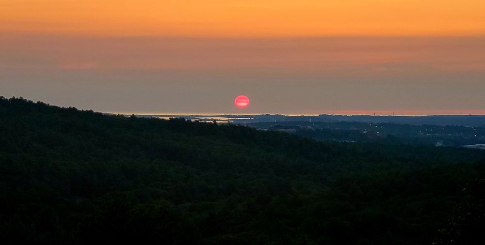 Sunrise this morning, Aug 9th from Buck Hill. 