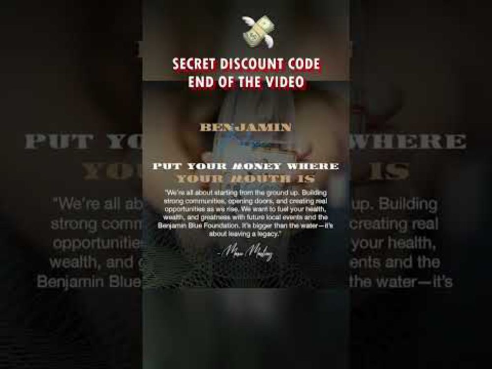 💧This Isn’t Just Water    It’s Benjamin Blue! 🇺🇸✨#shorts
