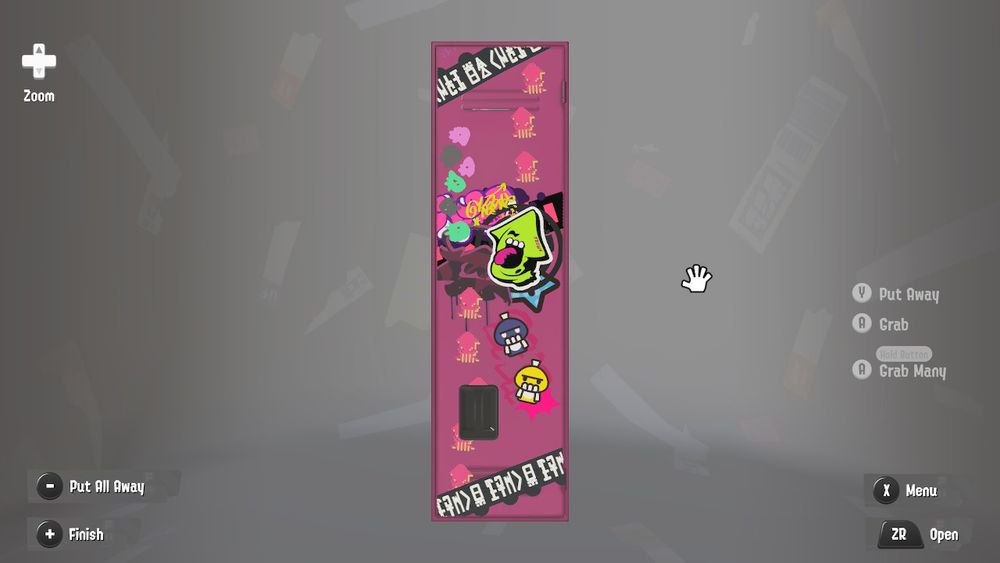 my original scene inspired splatoon 3 locker door design