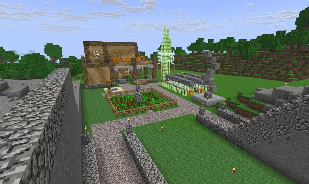 Screenshot of the aforementioned area with Golden Days enabled