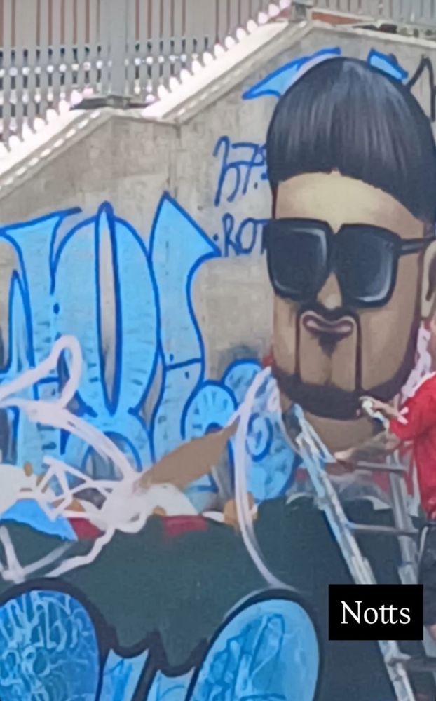 Nottm graffiti of Ibiza final boss