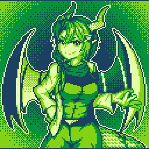 A pixel art picture of Amalia in Fox McCloud's outfit with a smug smile on her face.