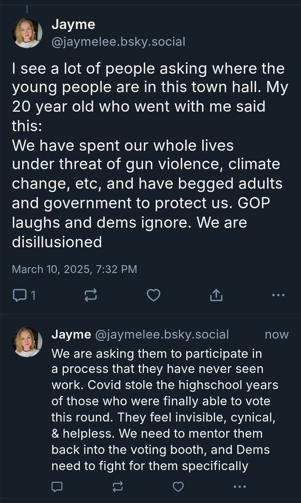 Description of why younger voters didn't show up for the 2024 election