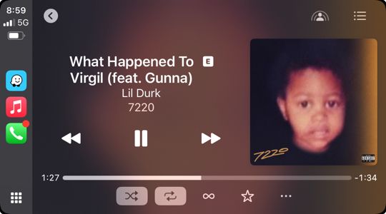 Screenshot of the song What Happened To Virgil (feat. Gunna) by Lil Durk 