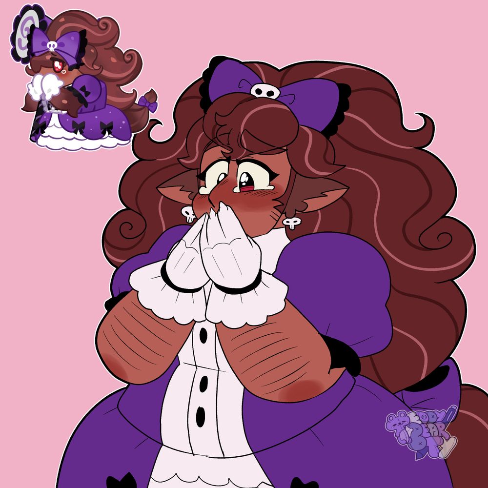 Choco Werehound Princess’ crying sprite from Cookie Run Kingdom.
