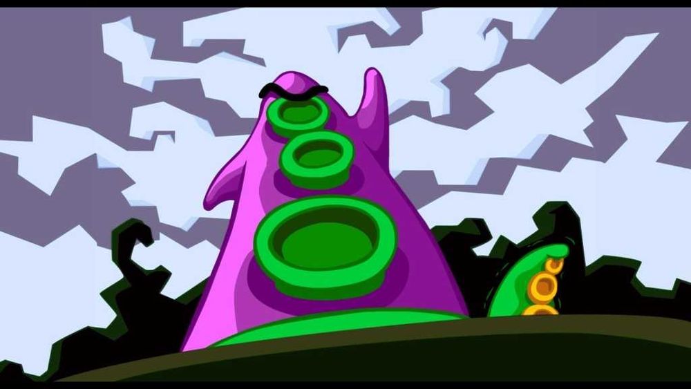 Evil Purple Tentacle, hell bent on world domination
