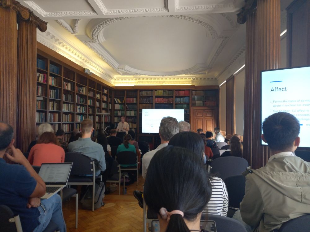 John Richardson giving a talk, in front of a captivated audience in the SOTA library