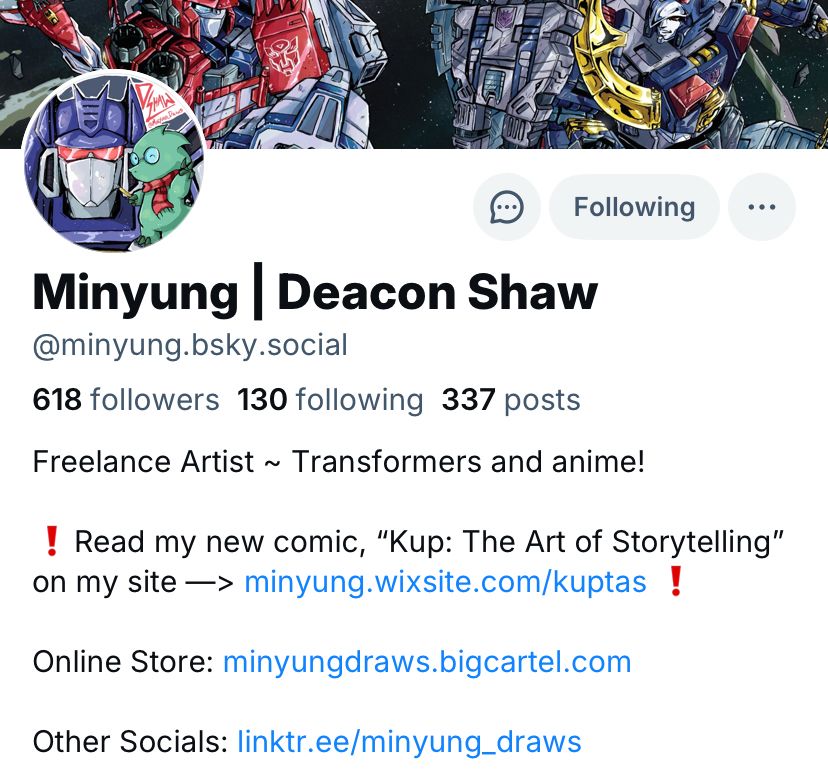 Deacon’s Bluesky Header