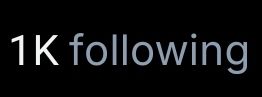 a thousand following 