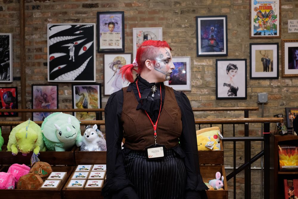 Solace Peendergast at Fallen London: Ouroboros -- a person in costume with face painting