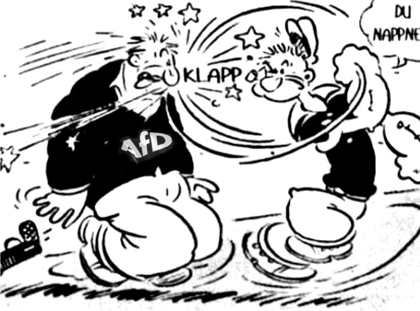 Popeye schafft die afd ab !