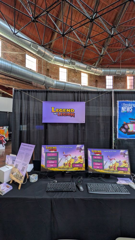 Booth showing Legend vs Legend setup