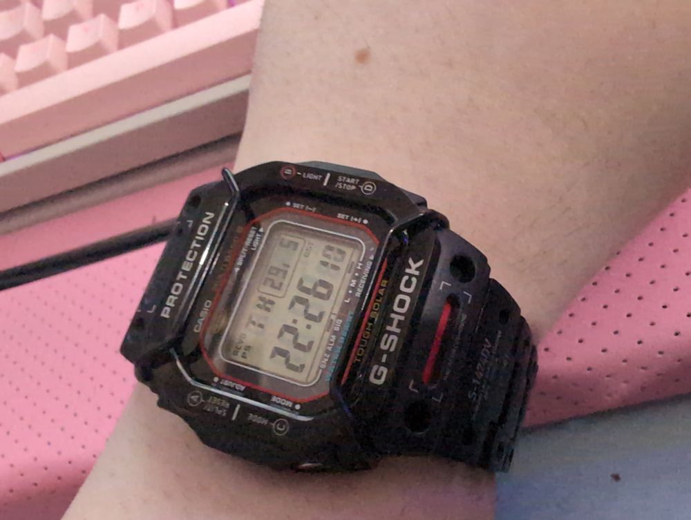 My G-Shock after I removed some links 