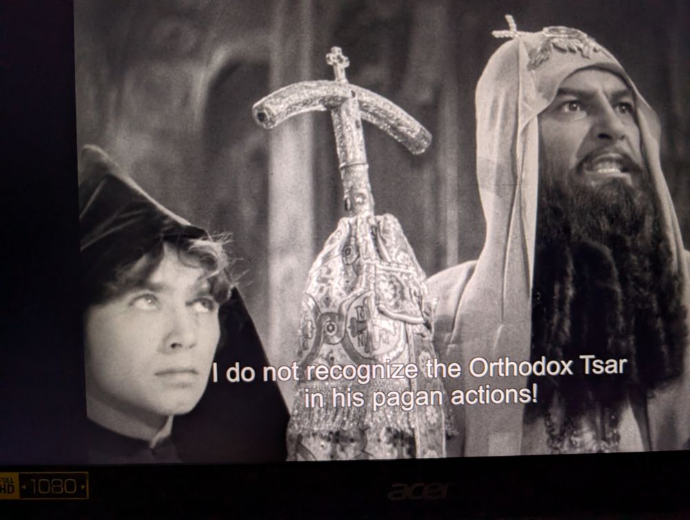 Metropolitan Philip of Moscow saying "I do not recognize the Orthodox Tsar in his pagan actions!"