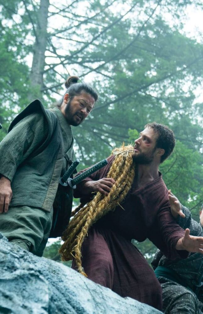 Yabushige-sama and John Blackthorne from 2024's "Shōgun."