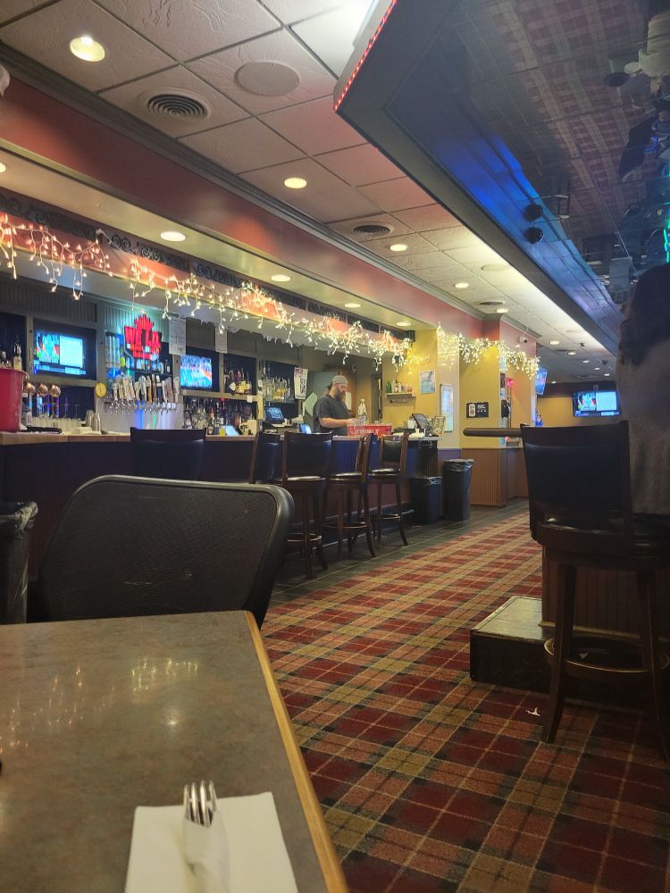 Bar casino with lights