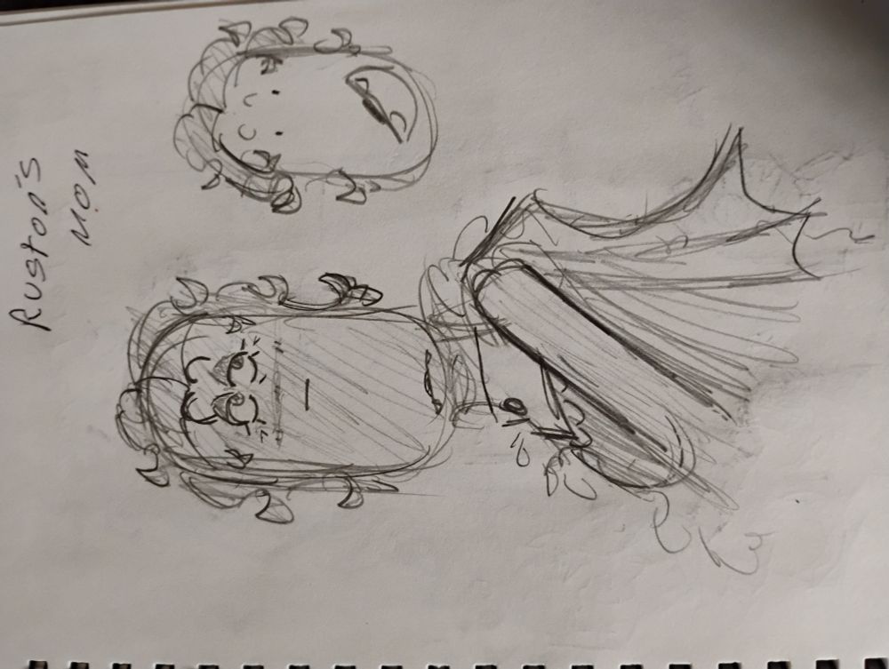 A drawing of a pretty lady who has bat wings and fangs her hair also resembles Betty boop's 