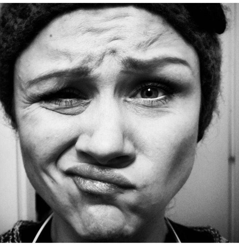 En selfie från c:a 2013
 när jag gör nån form av... min.