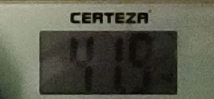 41.9 kgs // bmi 18.4