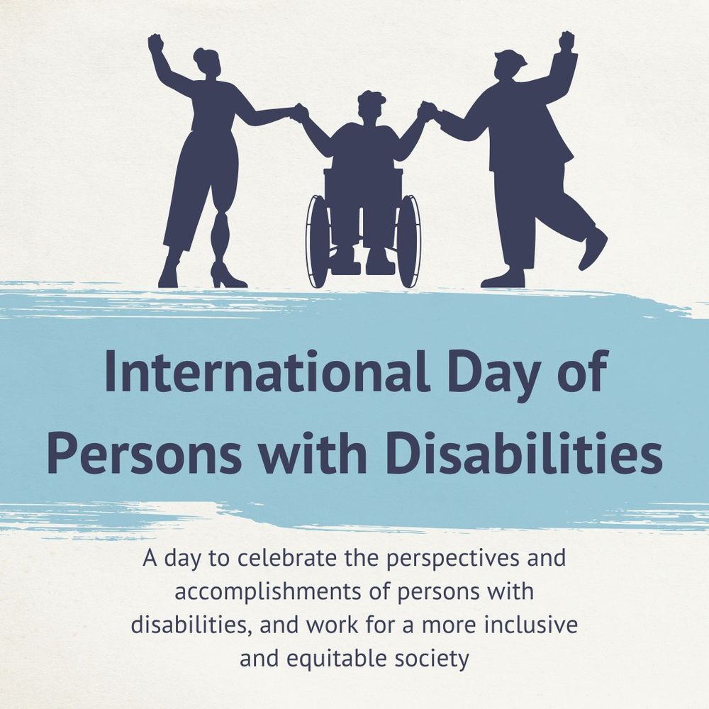 An image of three people holding hands. The people are shaded, but you can see the outline of their figure. One is standing and has a bun in their hair and has a prosthetic leg. The other is sitting in a wheel chair. The third is standing and has a short haircut and their fist in the air. 
