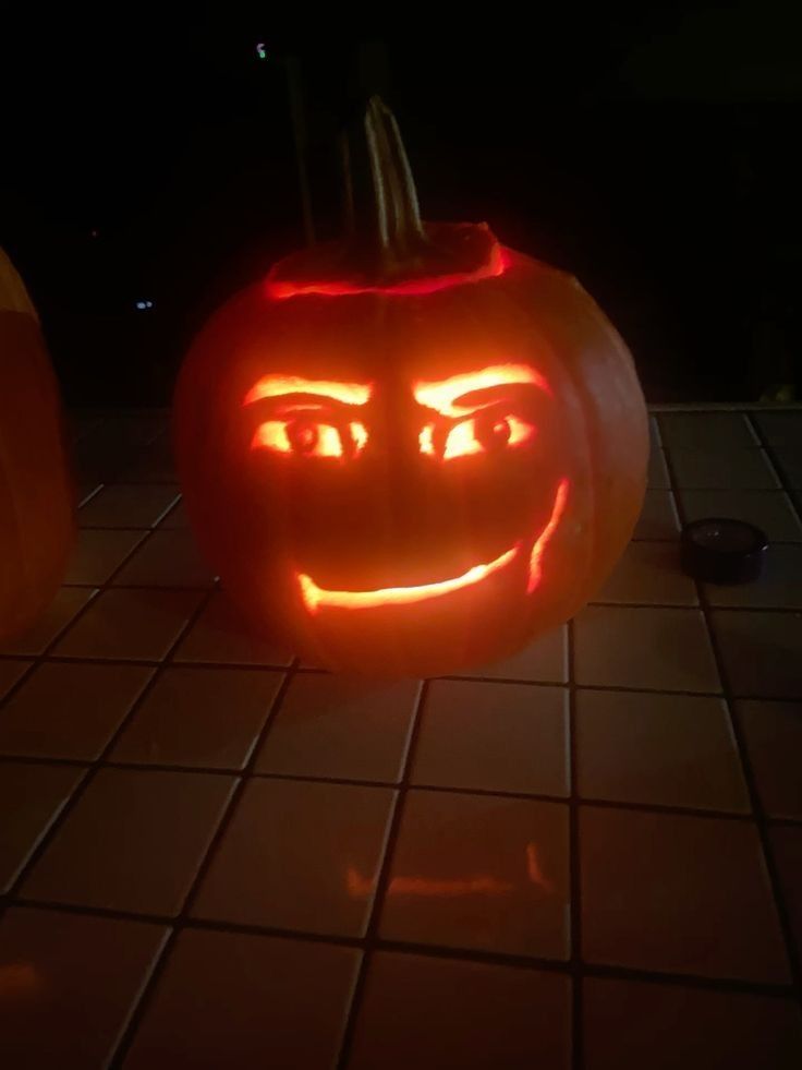Man face pumpkin