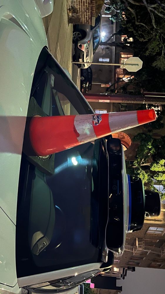 Armed with traffic cones, protesters are immobilizing driverless cars