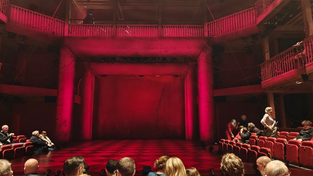 The stage at the RSC, Stratford.