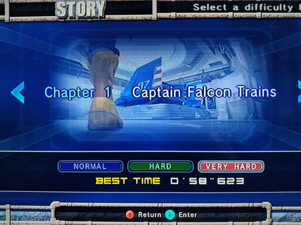 F-Zero GX's Very Hard Chapter 1 completed