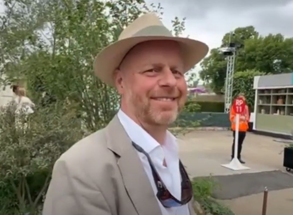 Joe Swift arrives at the RHS Chelsea Flower Show 2025.