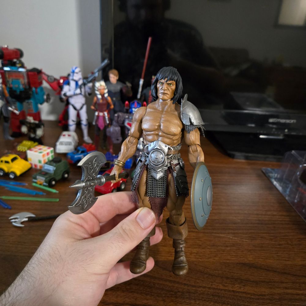 The main build I'm going with for Conan, half way between warrior and thief, just how I like him.