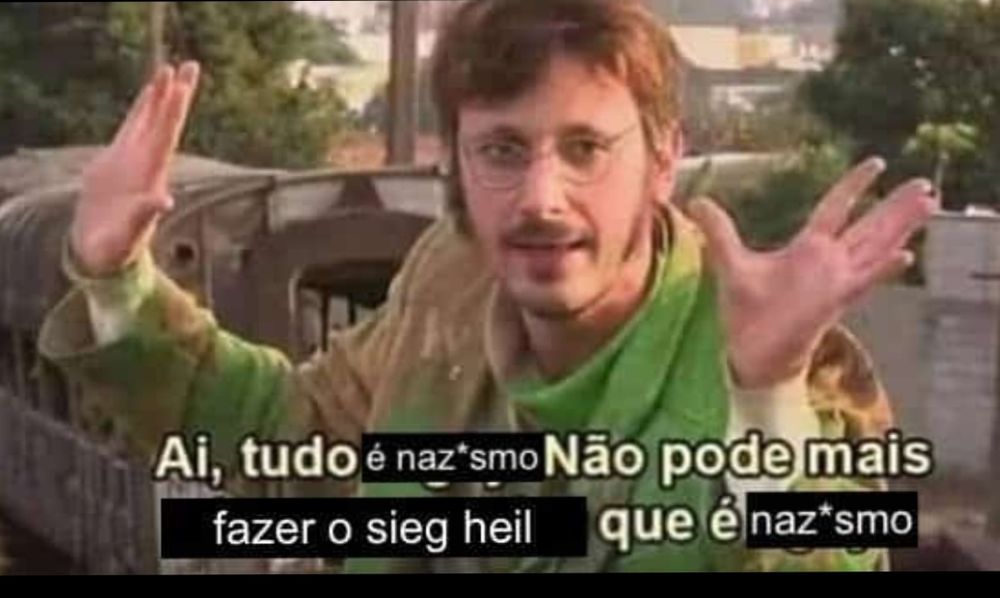 Ai, tudo é naz1sm0, não pode mais fazer o sieg heil que é naz1sm0 (ironia)