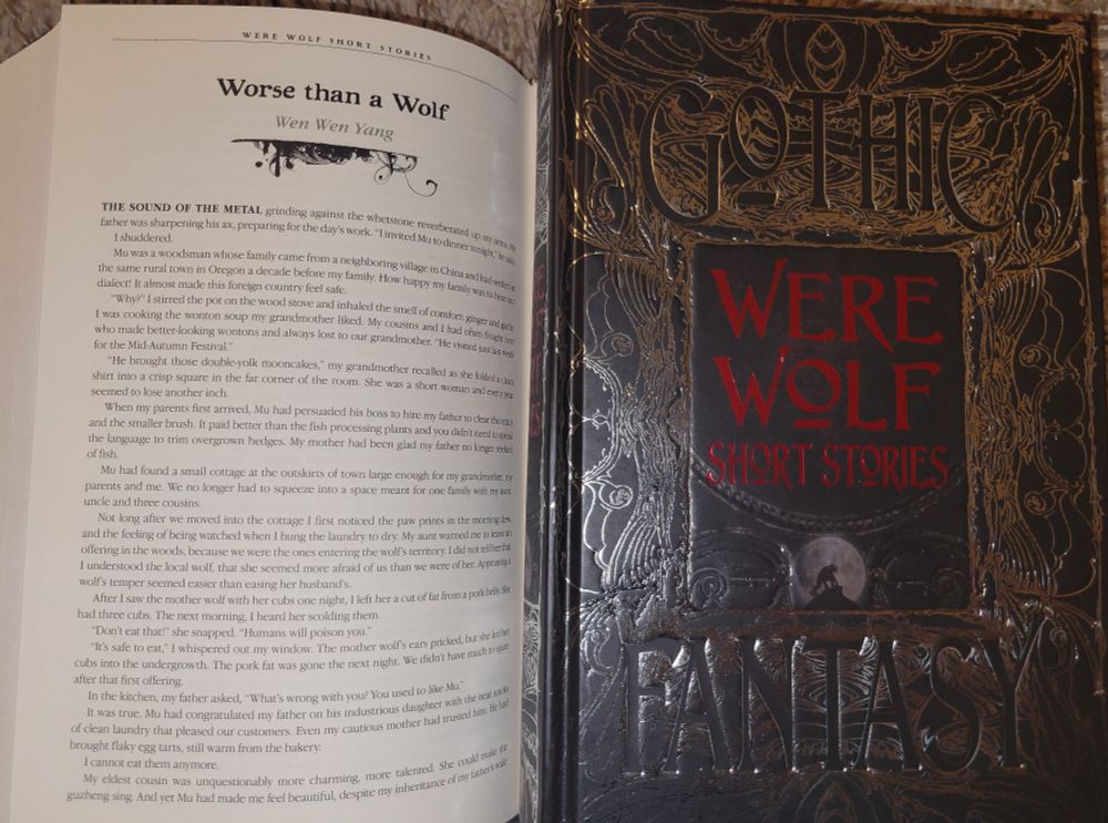 Were Wolf short stories open to the first page of Worse than a Wolf By Wen Wen Yang