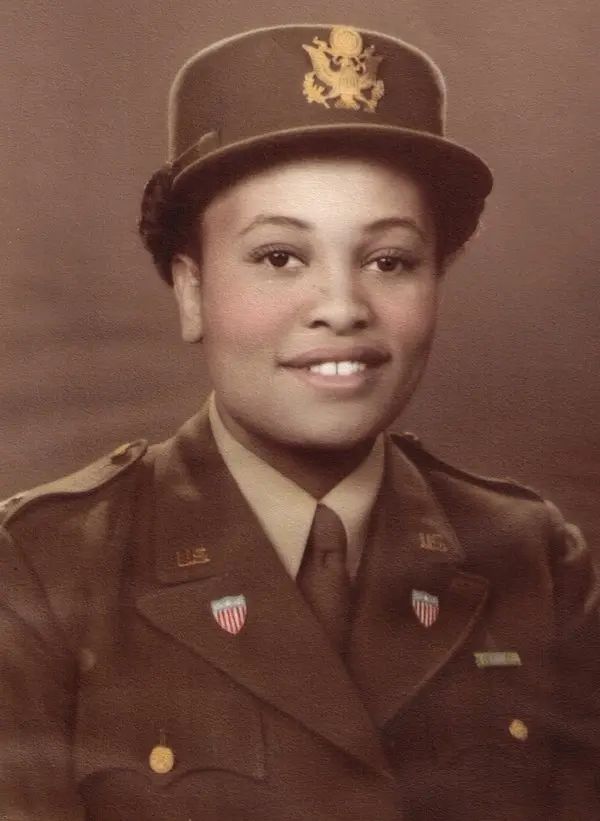 Woman in military uniform 