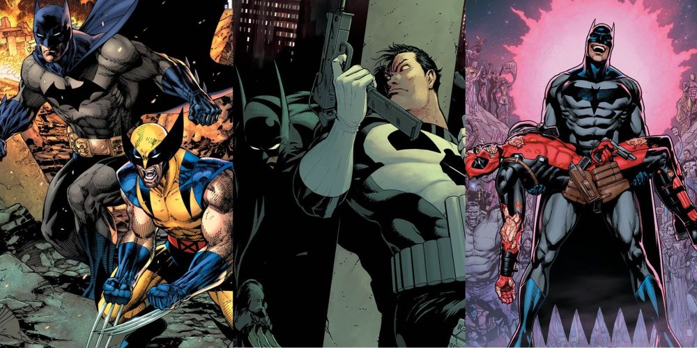 DC reveals four new DC/Marvel crossover backup stories in its upcoming Batman/Deadpool comic, plus EVERY variant cover for the epic crossover issue