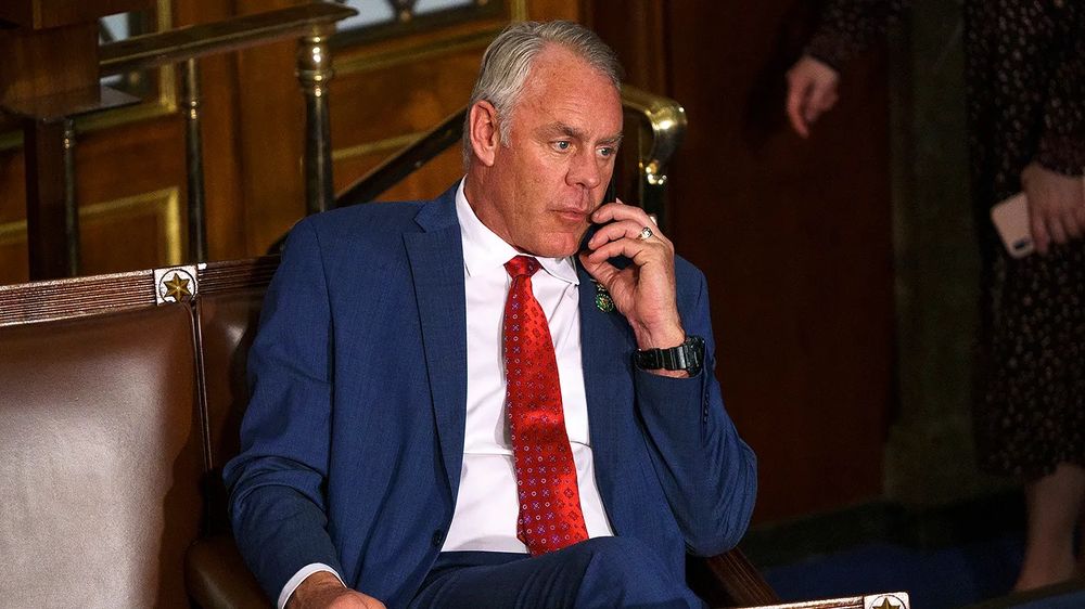 Ryan Zinke being uninterested in everything. He just wants to make money. 