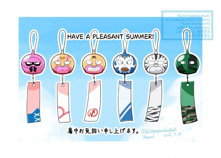 KinnikumanFanart/Princes of Destiny Wind Chimes
キン肉マンファンアート/運命の王子たち風鈴