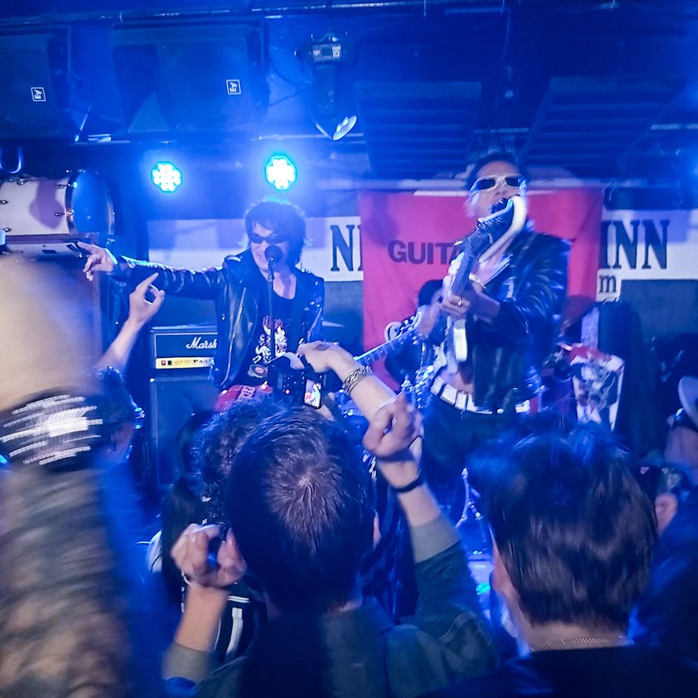 Photo of the band Guitar Wolf playing at the New Cross Inn.