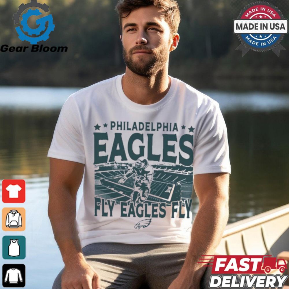 Philadelphia Eagles Gameday Fly Eagles Fly Vintage Stadium Shirt - Gearbloom