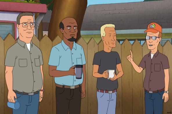 Hank, Brian, Boomhauer, and Dale in 'King of the Hill' season 14