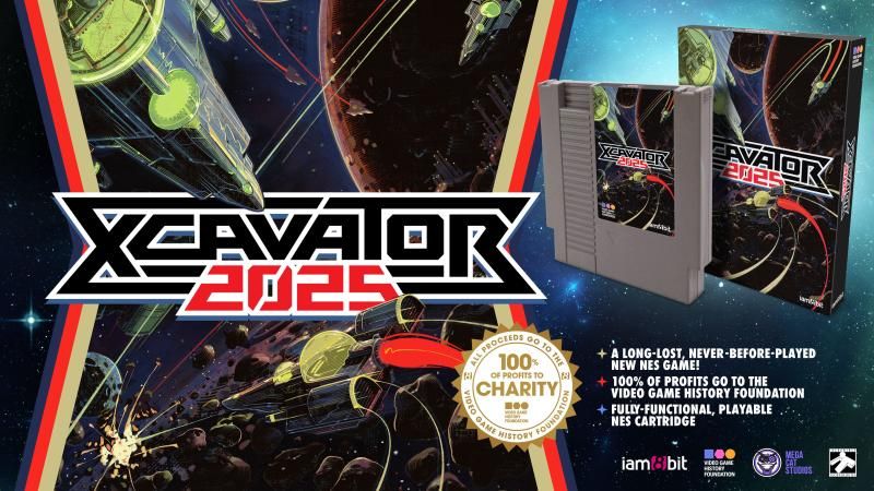 iam8bit, Video Game History Foundation, and Mega Cat Studios team up to bring back lost NES game Xcavator