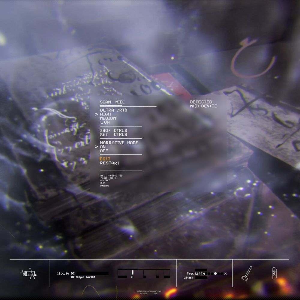 Screenshot of UI and main menu in the videogame Brood Ma : Dadda