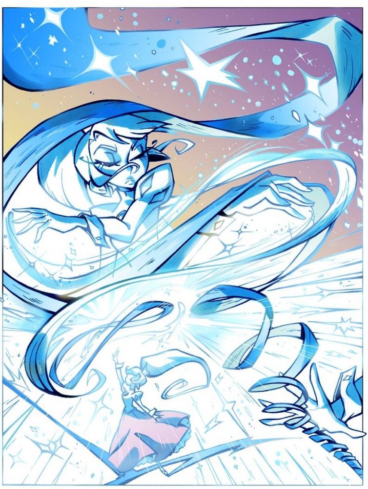 A princess casting a magical spell. #harpygee #webtoon #webcomics #harpyupdate