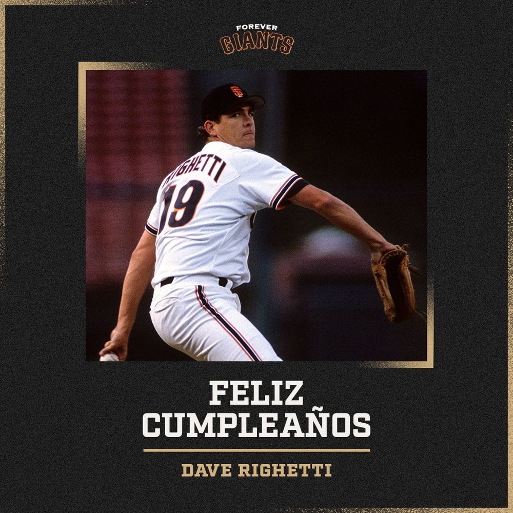 Gráfica de cumpleaños de Dave Righetti