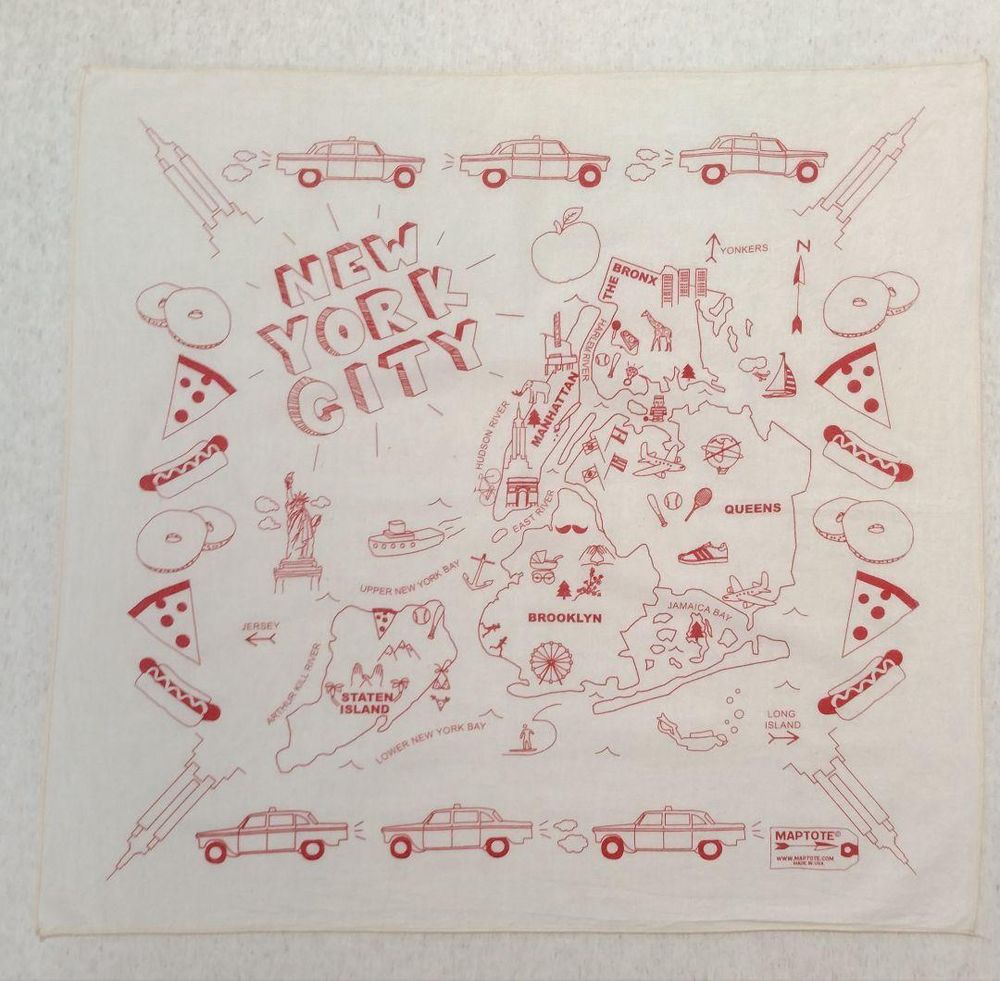 The pizza handkerchief that every right wing moron believed was a map to child sex brothels in New York City 