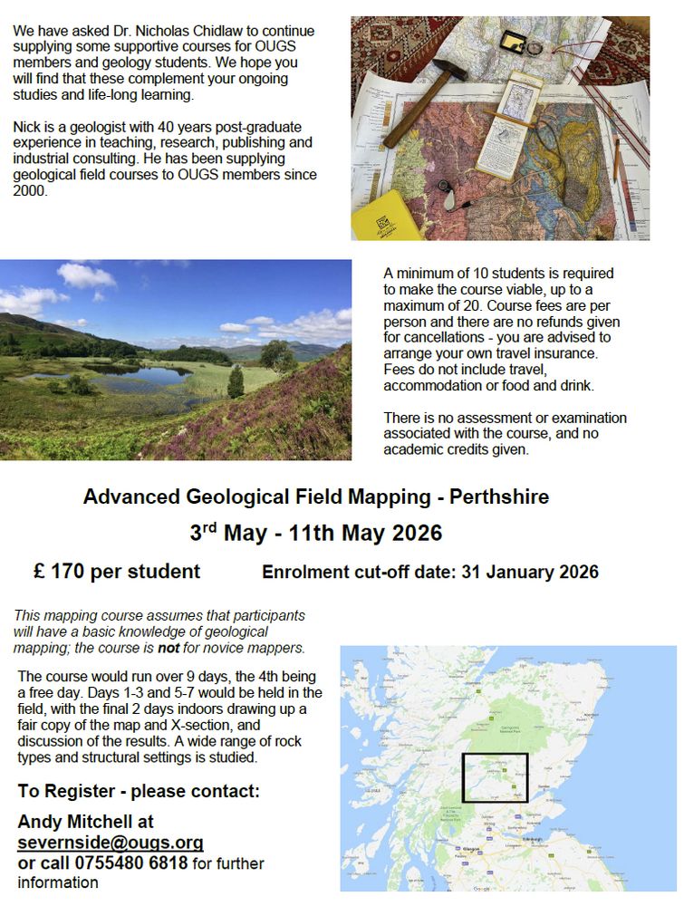 Images of maps, field localities and location with text on joining