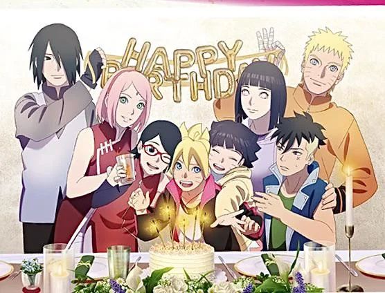 Boruto and Sarada Birthday illustration 