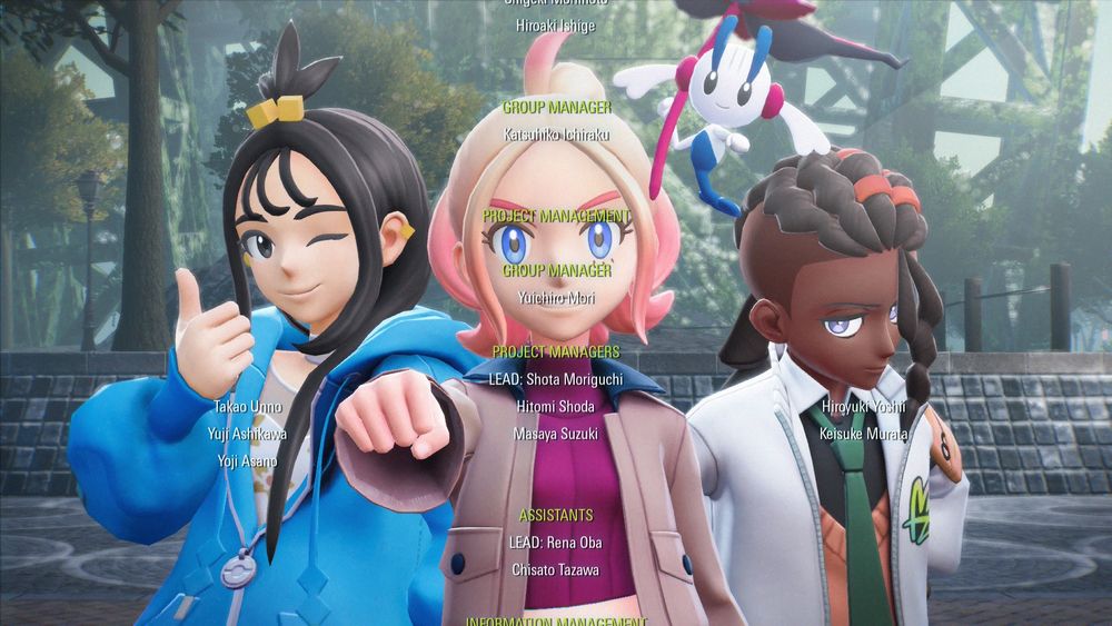 Pokemon Legends Z-A credits 