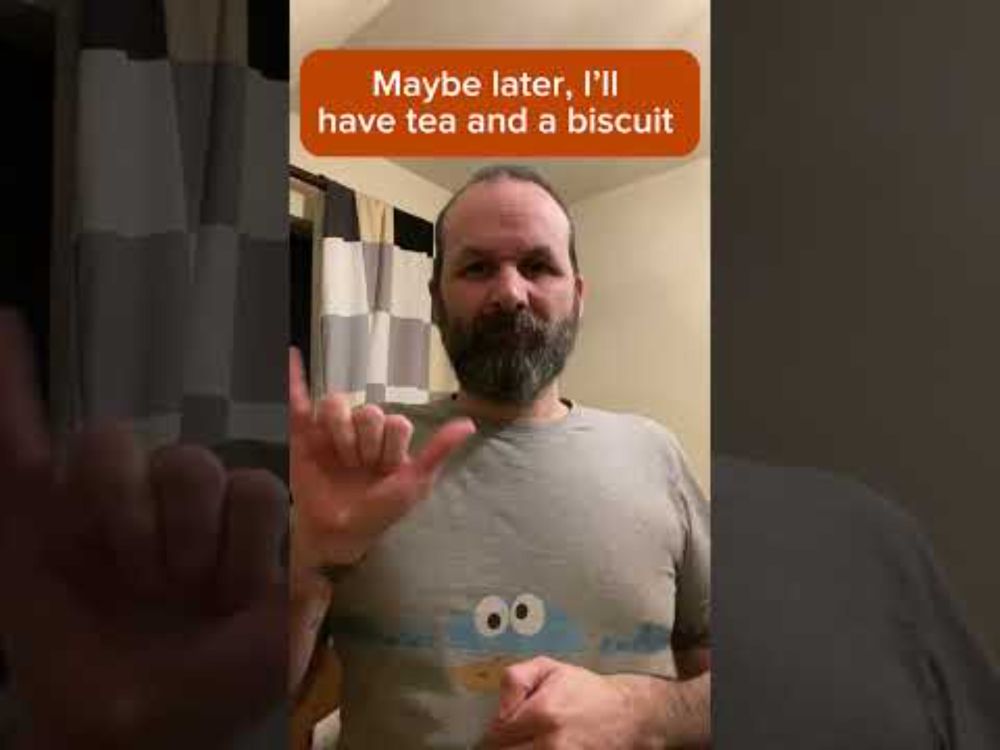 One Phrase in Irish Sign Language Every Day. Part 18: Tea and Biscuits / I'm Not Hungry #Deaf